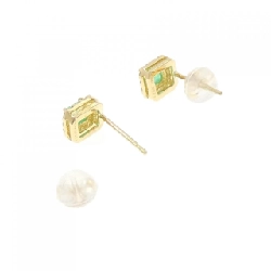 K18YG Bông tai Ngọc lục bảo 0.33CT - Hàng hiệu Chính hãng 877036