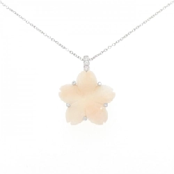 PT950/PT850 Hoa Anh Đào Đá San Hô Dây Chuyền - Hàng hiệu Chính hãng