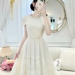 Đầm ren dáng dài đi tiệc 477006
