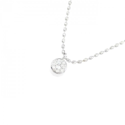 K18WG Solitaire Dây chuyền kim cương 0.1CT - Hàng hiệu Chính hãng 858848