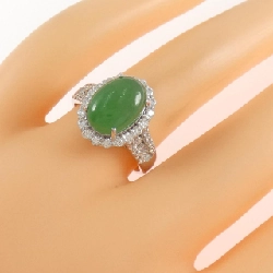 Nhẫn Ngọc Bích K18WG 3.730CT 668356