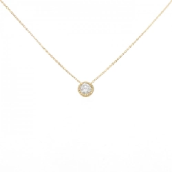 K18YG Solitaire Dây chuyền kim cương 0.20CT - Hàng hiệu Chính hãng