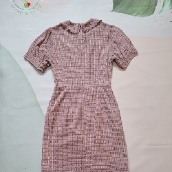 Váy đầm ADORE hồng vỏ đỗ kẻ caro size XS 14519