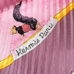 Khăn quàng cổ xếp nếp TENDRESSE FELINE của Hermès - Hàng hiệu Authentic 807415