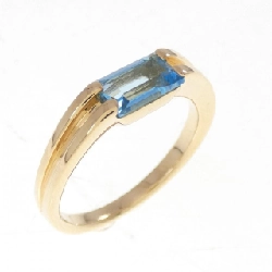 Nhẫn Blue Topaz 4゜C - Hàng hiệu Authentic