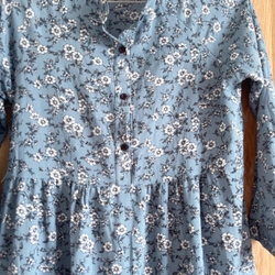 Váy  dạo phố, hoa xanh đen, size XL 462658