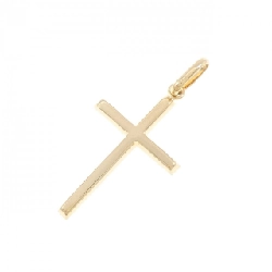 K18YG Mặt dây chuyền hình chữ thập - Hàng hiệu Chính hãng