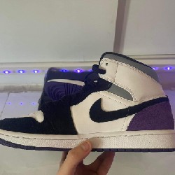 GIÀY THỂ THAO JORDAN 1 MID SE PURPLE HEEL PHỐI MÀU 10163