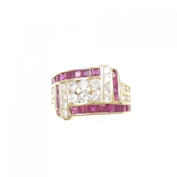 Nhẫn Ruby 750YG 1.77CT - Hàng hiệu Chính hãng 852874