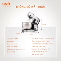 🍞 UNIE EM5 – Nhồi bột nhanh, tiết kiệm thời gian và sức lực 🕒❤️ 714217