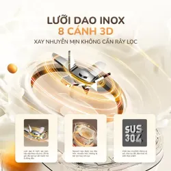 🌟 Máy Làm Sữa Hạt UNIE UCB15 2025 🥣 Siêu Êm – 10 Chức Năng Nấu, Tự Vệ Sinh 675035
