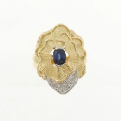 Nhẫn Sapphire K18YG/PT900 0.60CT 670033