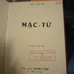 Mặc tử - Ngô Tất Tố - Sách Xưa 469588