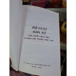 Bộ luật dân sự của nước Cộng hòa xã hội chủ nghĩa Việt Nam GIÁO TRÌNH, CHUYÊN MÔN HCM1008 919935