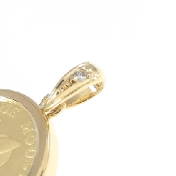 K18YG(khung) Mặt dây chuyền đồng xu kim cương 0.01CT - Hàng hiệu Chính hãng 865796