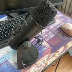 Míc để bàn BOYA Như mới + tặng míc dây Boya 937478