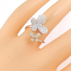 Nhẫn kim cương bướm K18WG/K18PG 0.35CT 667182