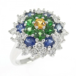 Nhẫn đá màu 750WG - Hàng hiệu Authentic