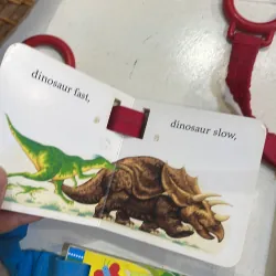 NGOẠI VĂN : sách trò chơi : usborne - baby’s very first buggy book Animals ; Dinosour  1027462