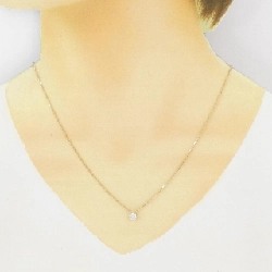 K18YG Solitaire Dây chuyền kim cương 0.39CT - Hàng hiệu Chính hãng 862445