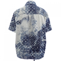 Áo sơ mi denim tay ngắn họa tiết monogram Louis Vuitton 895297