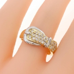 Nhẫn kim cương Pavé K18YG/PT900 0.27CT - Hàng hiệu Chính hãng 851201