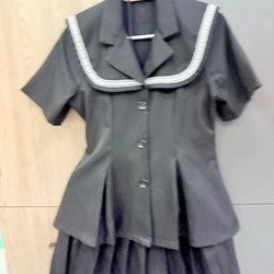 Set vest kèm chân váy đen  519483