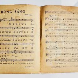 Tờ Nhạc Xưa 1960: BỪNG SÁNG - Song Ngọc (Điệu Guaracha - Bìa Kiều Nữ Bích Sơn) 728110