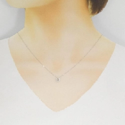 Dây chuyền kim cương hình móng ngựa K18WG 0.07CT - Hàng hiệu Authentic 858341