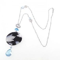 750WG Dây chuyền đá màu - Hàng hiệu Authentic 846875