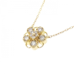 K18YG Hoa Hồng Kim Cương Dây Chuyền 0.15CT - Hàng hiệu Chính hãng 861628