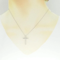 K18WG Dây chuyền kim cương chéo 0.20CT - Hàng hiệu Chính hãng 857802