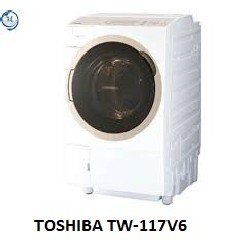 (Used 90%) Máy giặt sấy block Toshiba TW 117V6 giặt 11 kg sấy 7 kg