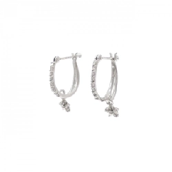 K18WG Bông tai kim cương sao 0.16CT - Hàng hiệu Chính hãng 869309