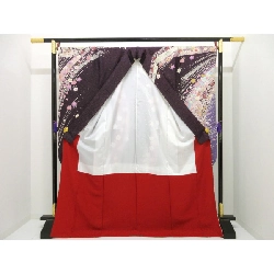 Kimono Furisode nhuộm Bokaashi với thêu Yuzen - Hàng hiệu Authentic 877565