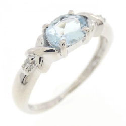 Nhẫn Aquamarine K18WG - Hàng hiệu Authentic