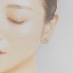 Bông tai hình ngôi sao Bijudeum 0.10CT một bên 666212