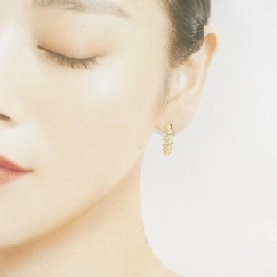 K18YG Bông tai kim cương hình trái tim 0.20CT - Hàng hiệu Chính hãng 862883