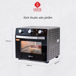 (MUA 1 TẶNG 1) Lò Nướng Lotte Kiêm Nồi Chiên Không Dầu Lotte Model LPT-OAF23-B 472345
