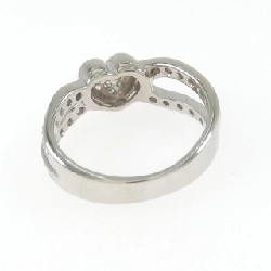 Nhẫn kim cương 750WG hình trái tim 0.30CT 666018