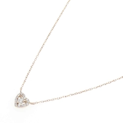 Dây chuyền kim cương hình trái tim K18PG 0.14CT - Hàng hiệu chính hãng 861617