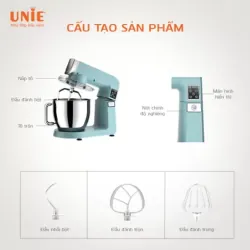 🥖 MÁY NHỒI BỘT UNIE UE-990 – Nhào bột nhanh – tiết kiệm hơn 70% thời gian 🥣 726306