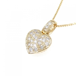 K18YG Dây chuyền kim cương hình trái tim Pavé 0.28CT - Hàng hiệu Chính hãng 863295