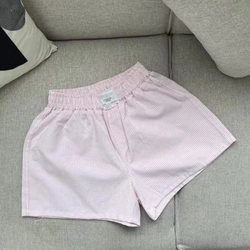 Set mặc nhà áo thun ôm body và quần kẻ hồng siêu xinh 464034