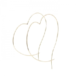 K10YG Bông tai hình trái tim - Hàng hiệu Chính hãng