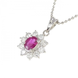 Dây chuyền ruby PT900/PT850 0.41CT - Hàng hiệu Authentic 860818