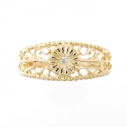 Nhẫn kim cương K18YG 673711