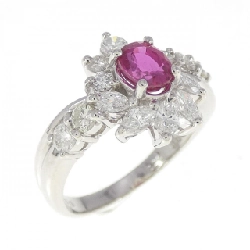 Nhẫn Ruby PT900 0.73CT