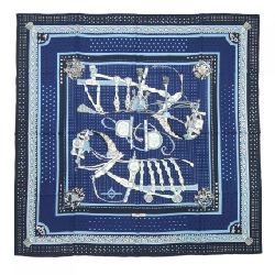 HERMES HARNAIS DE COUR BANDANA H243935S Khăn choàng - Hàng hiệu Authentic