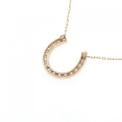 K18PG Móng ngựa Dây chuyền kim cương 0.20CT - Hàng hiệu Chính hãng 856908